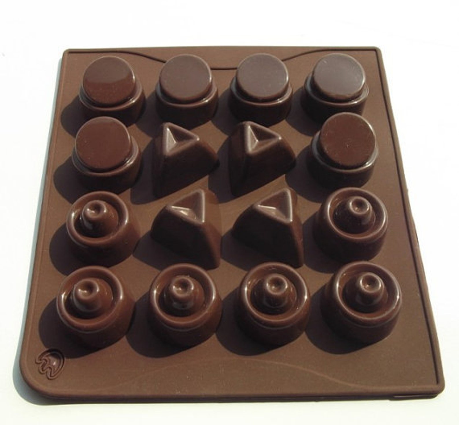 16Triangle Round Chocolate Mould Flexible Silicone Mould Cake Etsy