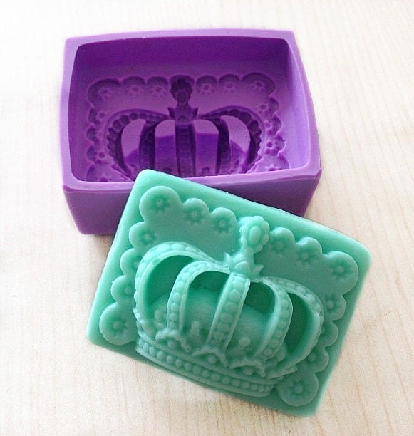 Imperial crown Soap Mold Flexible Silicone Mould Candle mold Etsy