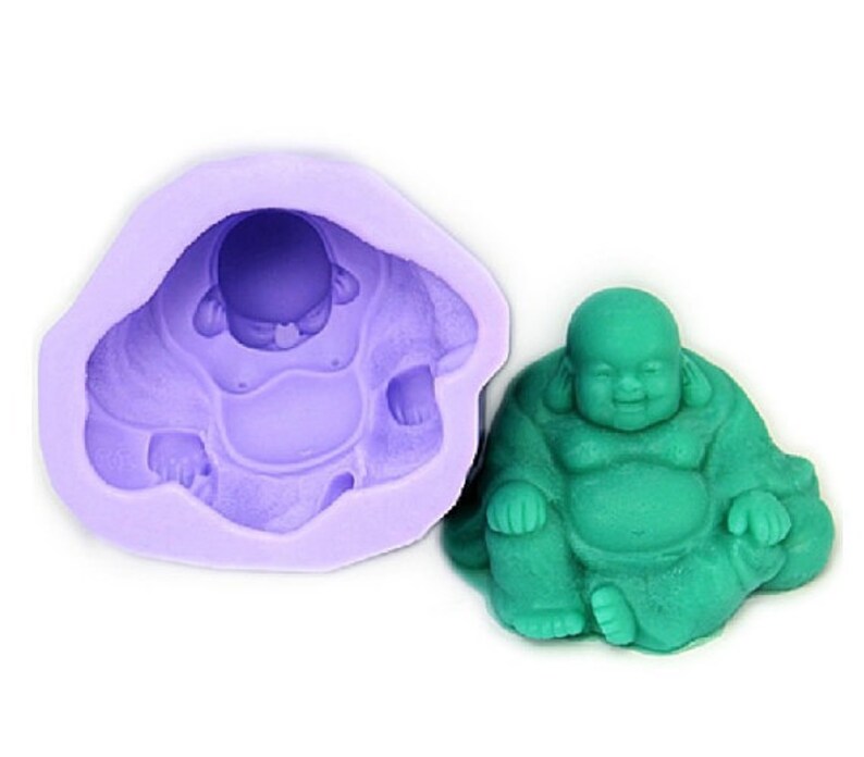 Laughing Buddha Soap Mold Flexible Silicone Mould For Handmade Etsy