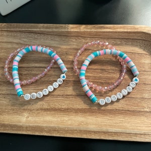 Heishi Beaded BESTIES Bracelet| Women&#39;s Jewelry| Gift