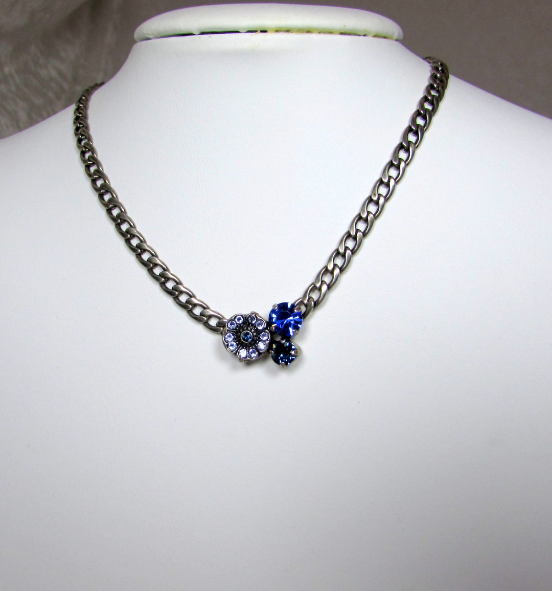 Cherry blossom necklace sale in swarovski crystal