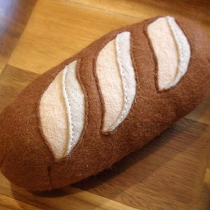 Felt Bread for play kitchen, toy food, play food, felt food