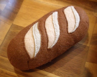 Felt Bread for play kitchen, toy food, play food, felt food