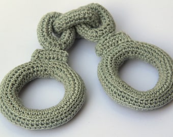 Crochet Hand Cuffs for little Policeman