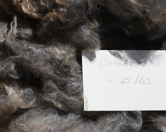 1.25 lbs Washed Cotswold Wool