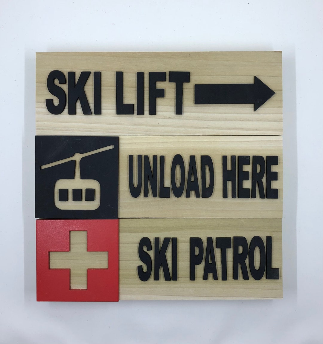 Wooden Ski Sign - Etsy