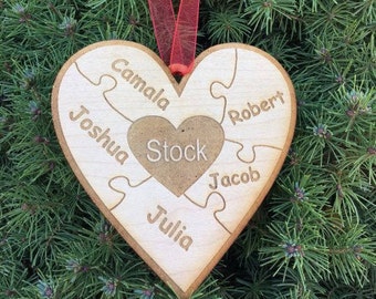 Personalized wooden ornament
