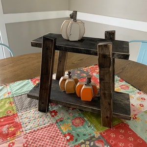 Wooden Farmhouse Tiered Tray