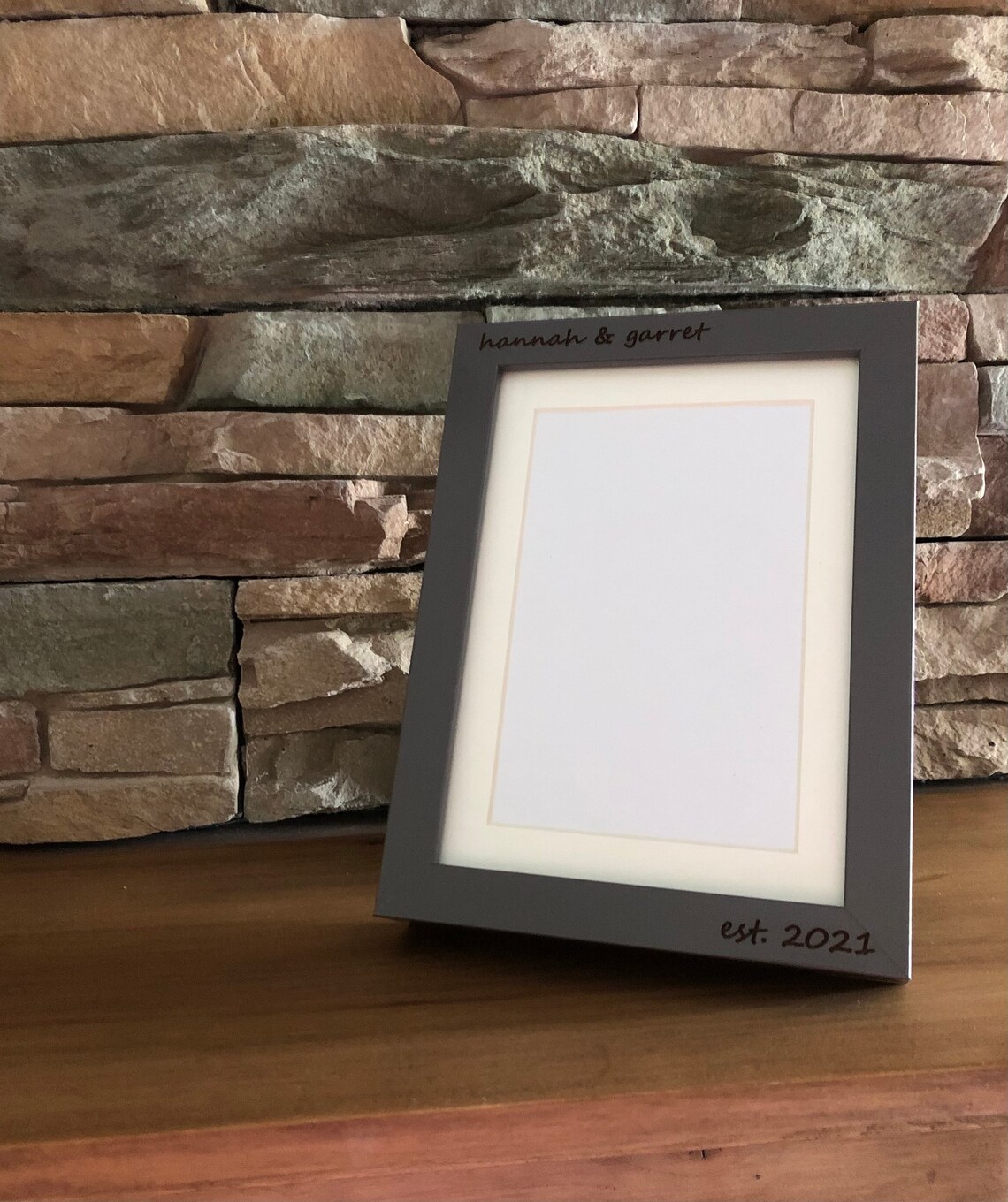 Engraved Wooden Frame Etsy