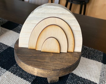 DIY Wooden Rainbow