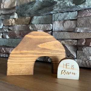 Empty tomb resurrection scene