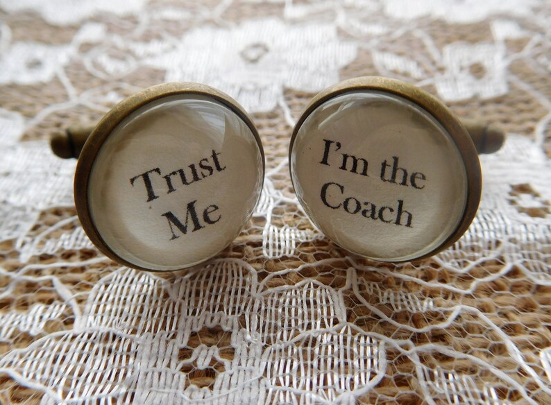 Handcrafted Trust Me I M The Coach Cuff Etsy - image 0 image 1