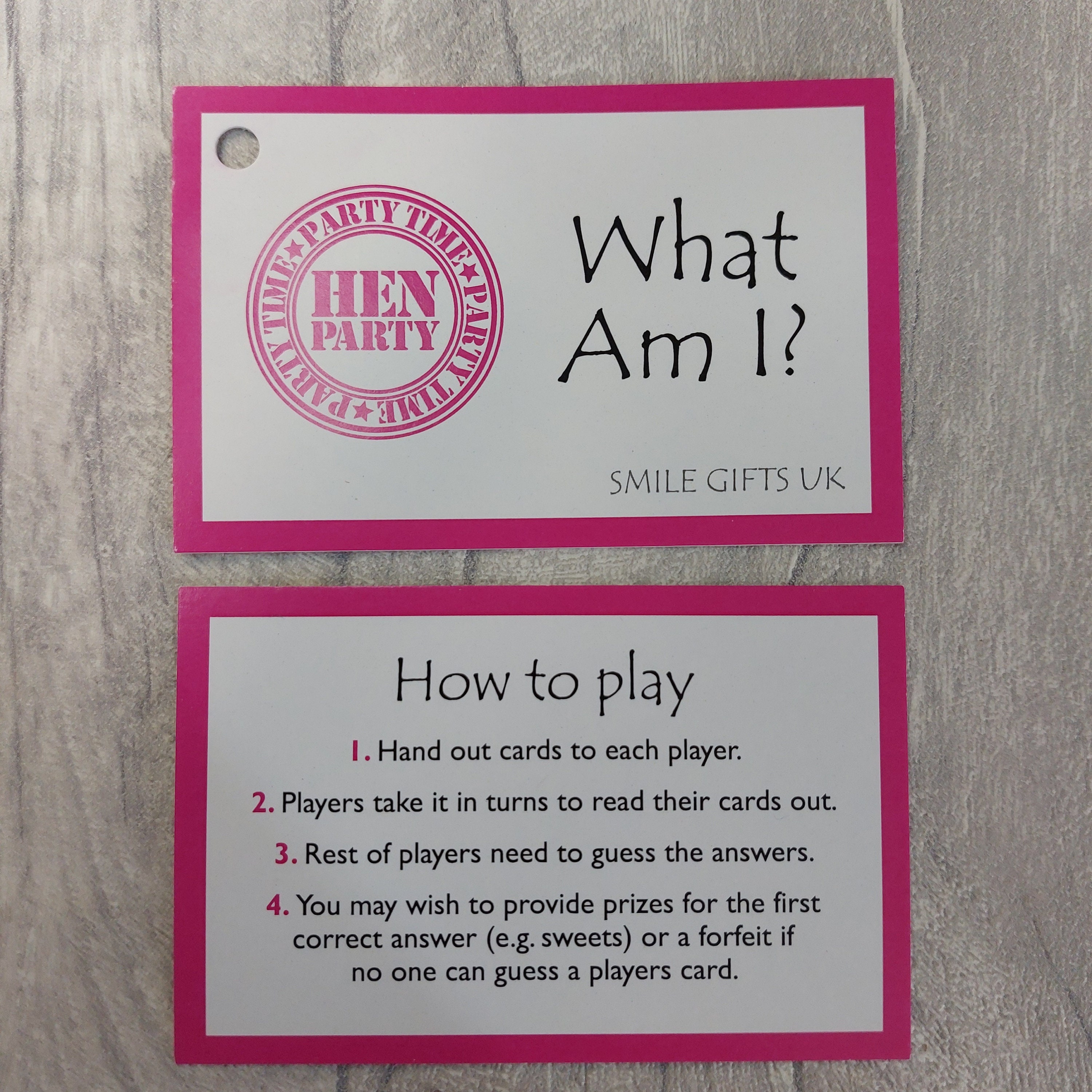 Hen Party Game - What Am I Cards (riddle Based Game Full of Innuendo ...