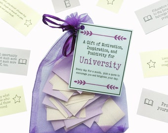 University Quotes Gift - A Gift of Motivation, Inspiration, and Positivity for University. Good luck Gift - Mindfulness - University Student