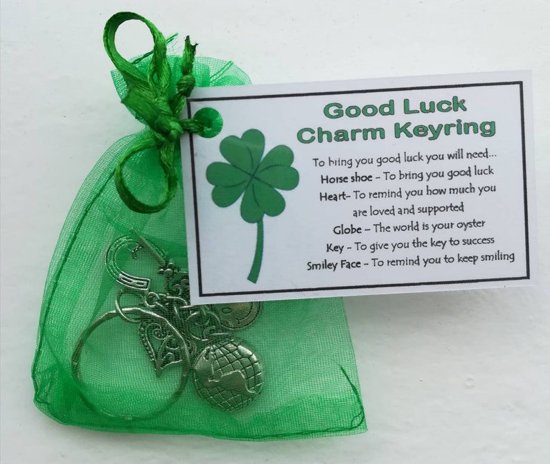 Good Luck Charm Keyring Handmade Good Luck Gift Lucky Etsy UK