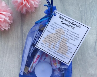 Veterinary Nurse's Survival Kit Novelty Gift - New Job Gift - Vet - Secret Santa