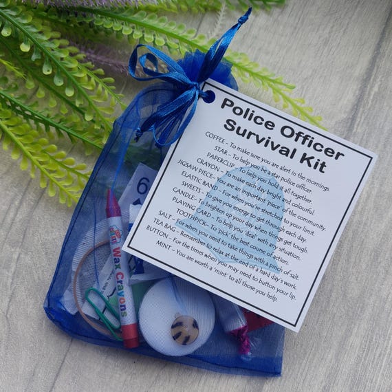 Police Officer Survival Kit Novelty Gift - Fun New Job Gift, Police Gift, Secret Santa Gift for Police Officer