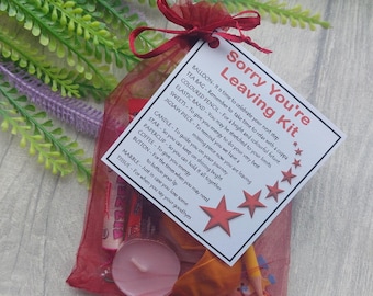 Sorry You're Leaving Survival Kit Novelty Gift - Fun New Job Gift, Work Farewell Gift, Leaving Gift, Retirement Gift for Colleague