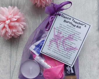 Dance Teacher Survival Kit Novelty Gift - Fun New Job Gift, Christmas Gift Secret Santa Gift for Dance Instructor End of term Thank you gift