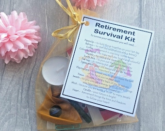 Retirement Survival Kit Novelty Gift - Fun Happy Retirement Gift, Retiring Colleague Gift