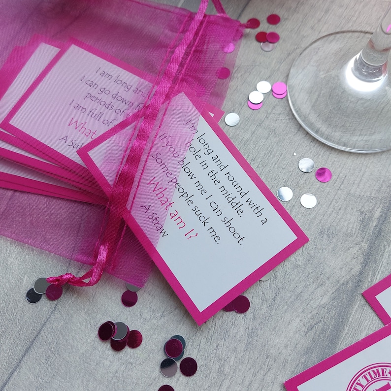 Hen Party Game - What Am I Cards (riddle Based Game Full of Innuendo ...