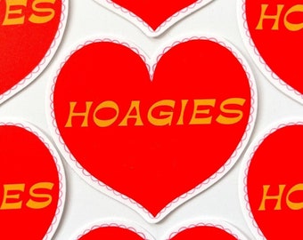 HOAGIES Heart Vinyl Matte Sticker 3"