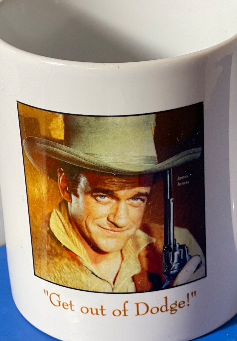 Gunsmoke Mug Marshal Matt Dillon Mug Dodge City Gunsmoke Etsy