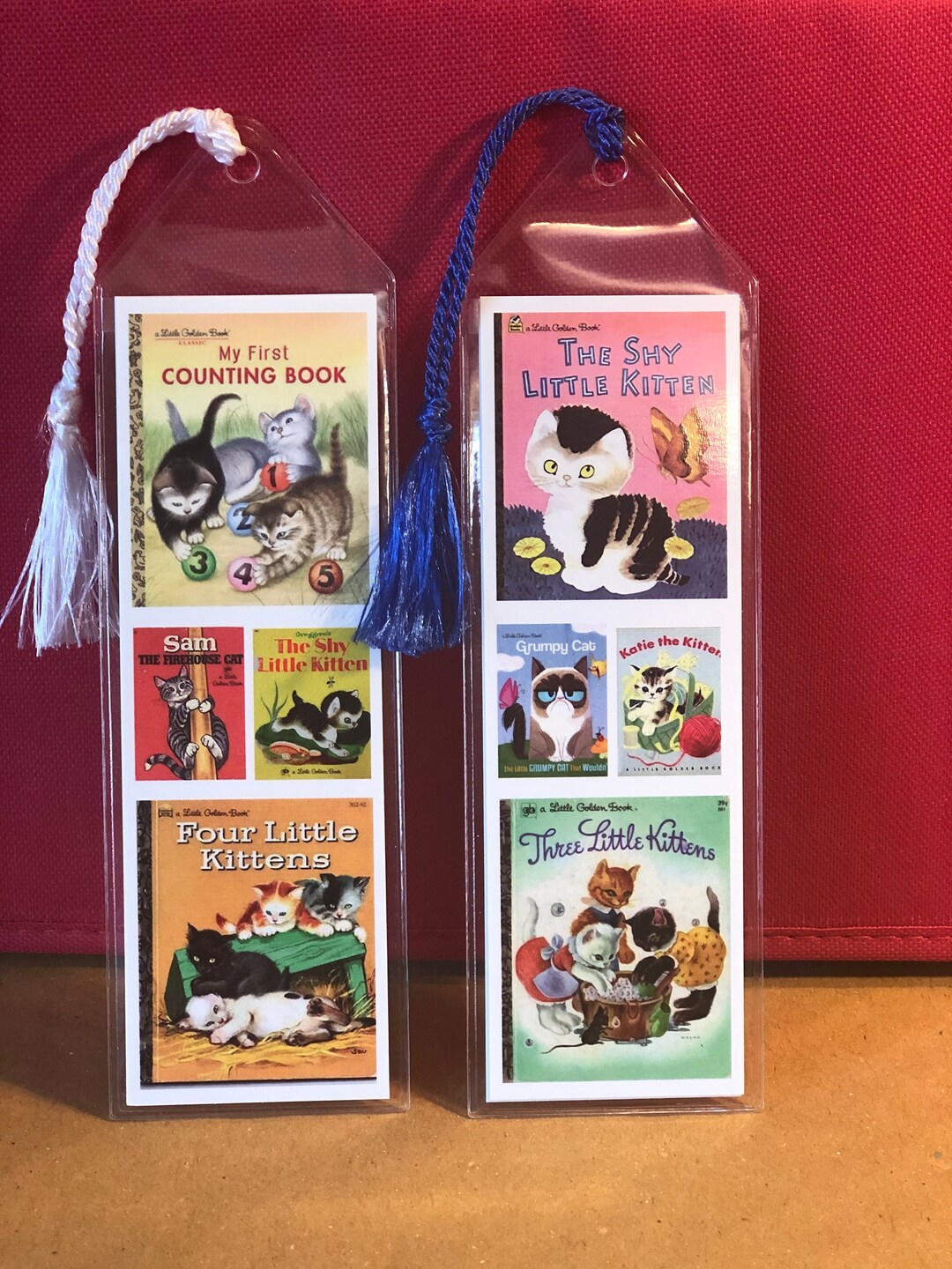 Kitten Bookmark, Golden Books Bookmark, Kittens, Cats, Baby Boomer
