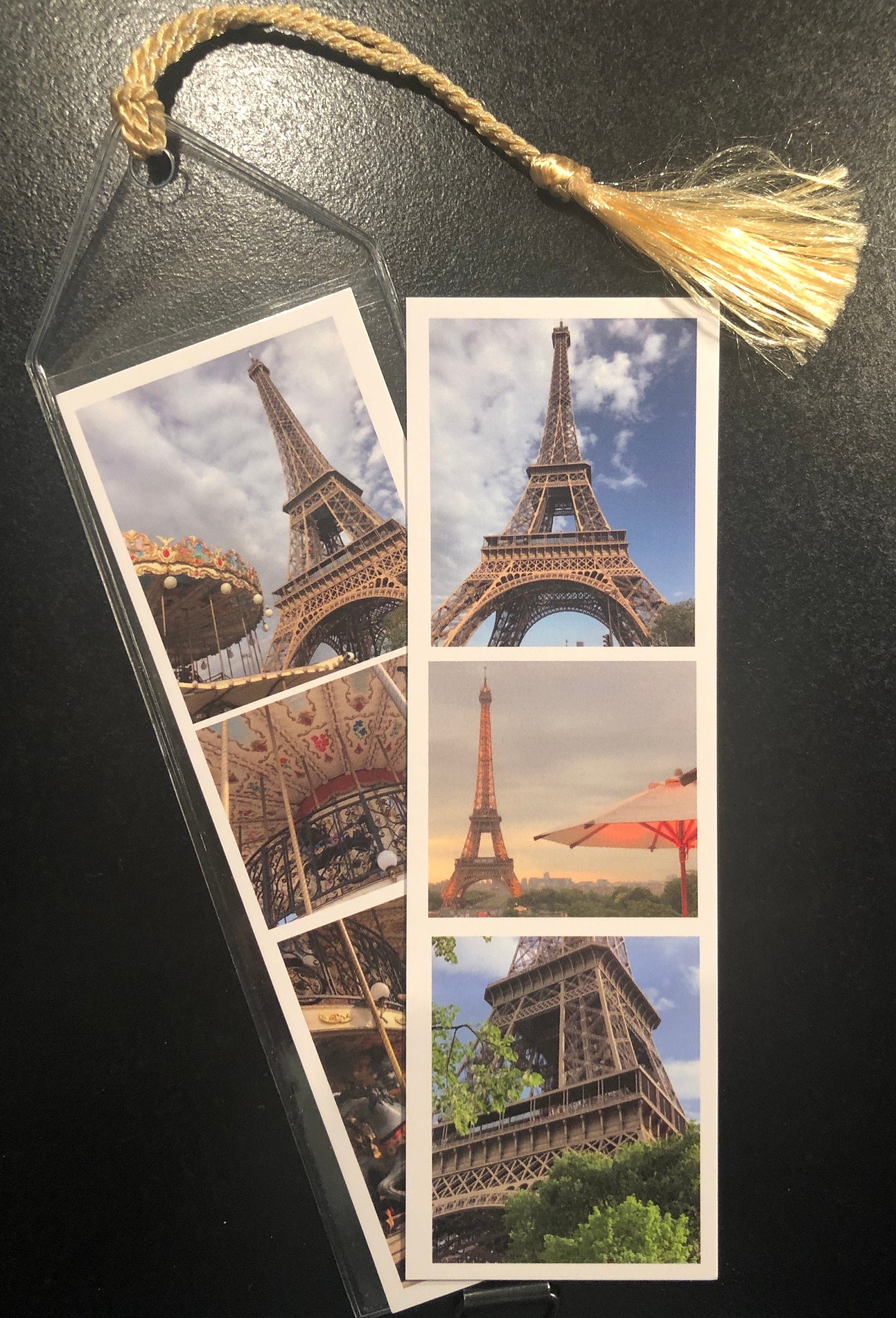 Bookmarks Set of Two Paris Bookmarks Eiffel Tower Bookmark Etsy