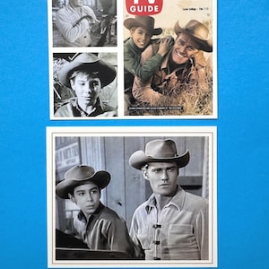 The Rifleman, Western TV Show Magnet Set,  Chuck Connors, Baby Boomer Gift, TV Guide, Lucas McCain, Johnny Crawford