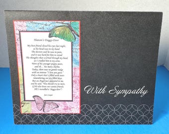 Pet Loss Card, Pet Bereavement, Loss of Pet Card, Sympathy Card, Dog Loss Card