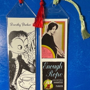 Dorothy Parker, Literary Bookmarks, Dorothy Parker Bookmarks, Literary Gift, Algonquin Round Table, 2-Sided Bookmark Set,