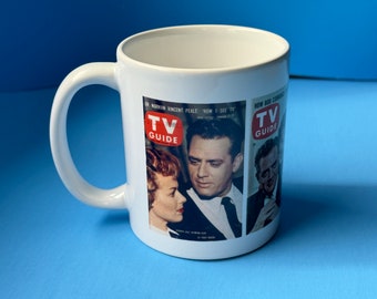 Perry Mason Mug, Perry Mason TV Series Mug, TV Guide Covers, Barbara Hale, Raymond Burr, Classic TV, Lawyer