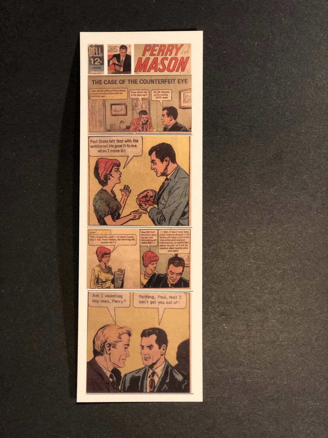 Perry Mason Bookmark Perry Mason Comic Book Perry Mason | Etsy