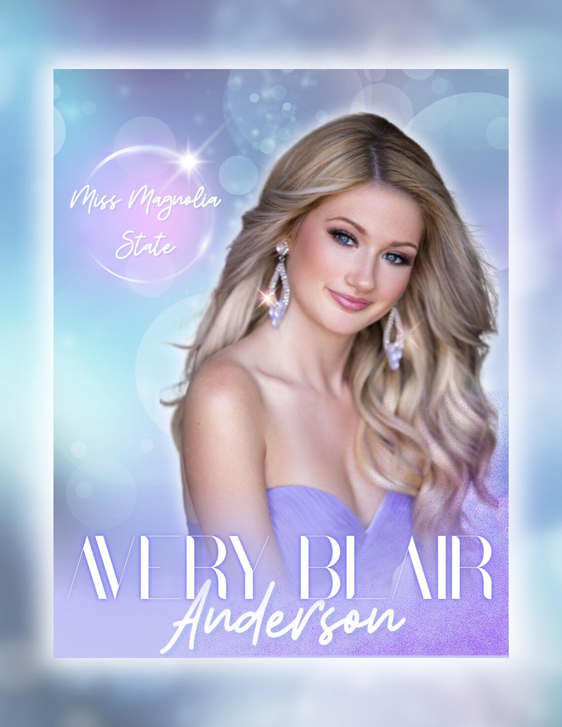 Custom Pageant Ad Design – Personalized Program Ad for Pageants ...