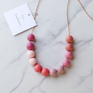 Nursing Necklace - Breastfeeding Necklace - Sensory Friendly Jewelry - Handmade Silicone Necklace - Baby Shower Gift - Gift for New Mom