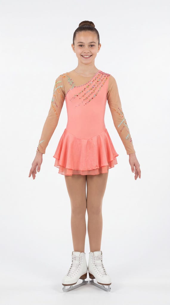 skater dress size 12 Girls Figure Skating Dress - Size 12 - 