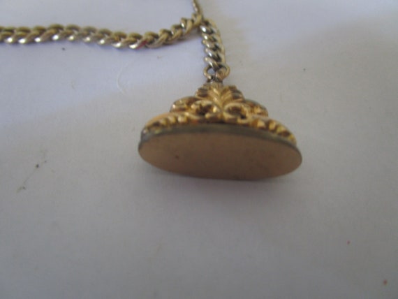 Antique Victorian Gold Filled Pocket Watch Chain … - image 2