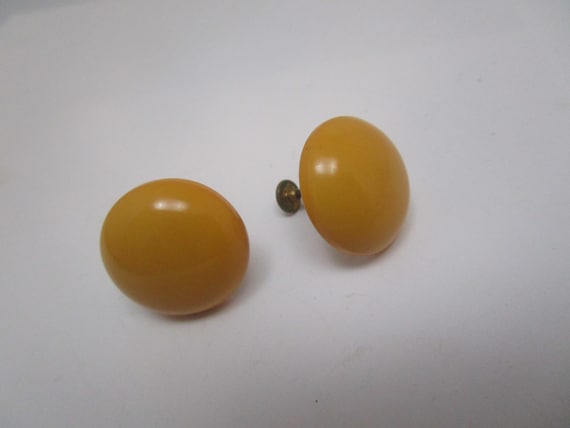 Antique Mid Century Modern Bakelite Disc Screw Back E… - Gem