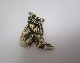 Vintage Figural Clown Brooch