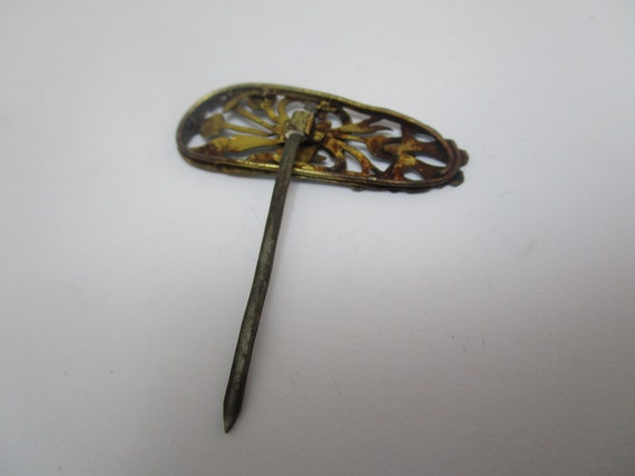 Qing Dynasty Kingfisher Feather Hair Pin Antique … - image 3