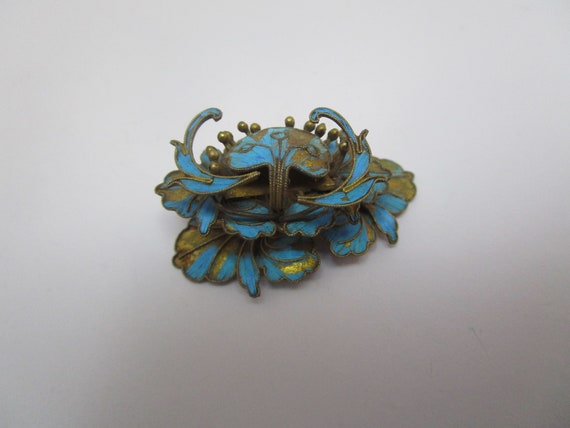 Qing Dynasty Kingfisher Feather Hair Pin Antique … - image 1