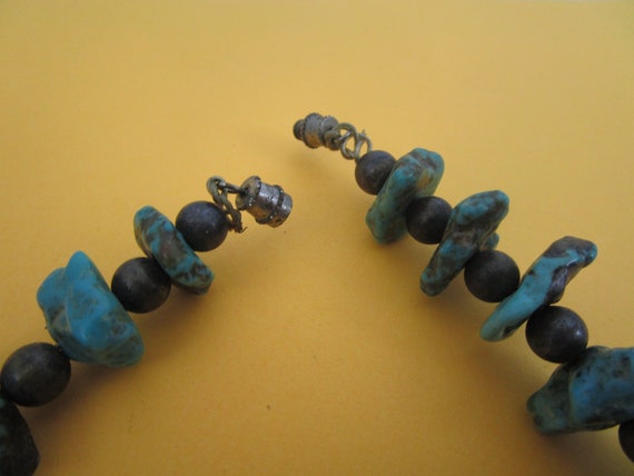 Old Native American Sterling Silver & Turquoise S… - image 3