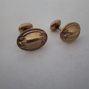 Antique Gold or Gold Filled Victorian Cuff Links