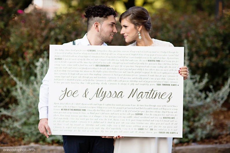 Unique wedding vows examples picture