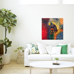 Original Butterfly Fine Art Acrylic Painting on Stretched Canvas