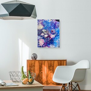 Original Abstract Fluid Art Painting on Canvas Wall Art Colorful Wall Decor