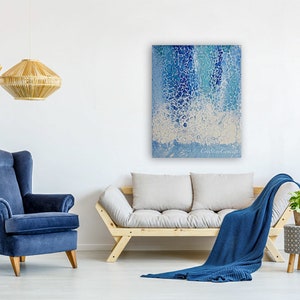 Original Abstract Fluid Art Painting on Canvas Wall Art Colorful Wall Decor