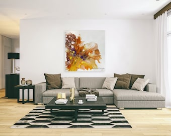 Original abstrakte Fluid Kunst Malerei auf Leinwand WandKunst bunte Wand-Dekor
