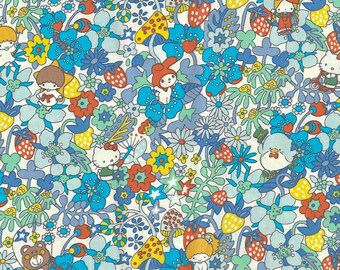 Liberty Japan x Hello Kitty | Tana Lawn | Fruit Grove | Blue